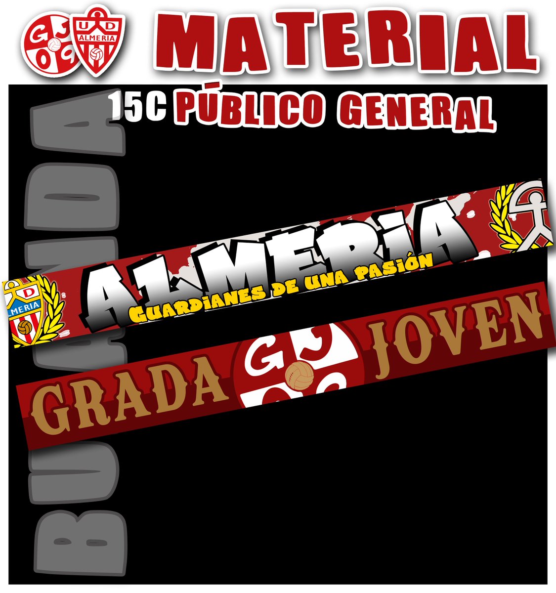gj09_material's tweet photo. Nueva Camiseta de Grada Joven. 

Disponibles todas las tallas.
Socios: 15€
No socios: 18€ 

Aparte tenemos los gorros y bufandas.

Se hacen envíos
Cualquier duda por privado. https://t.co/Q9ZHJ0hQQl