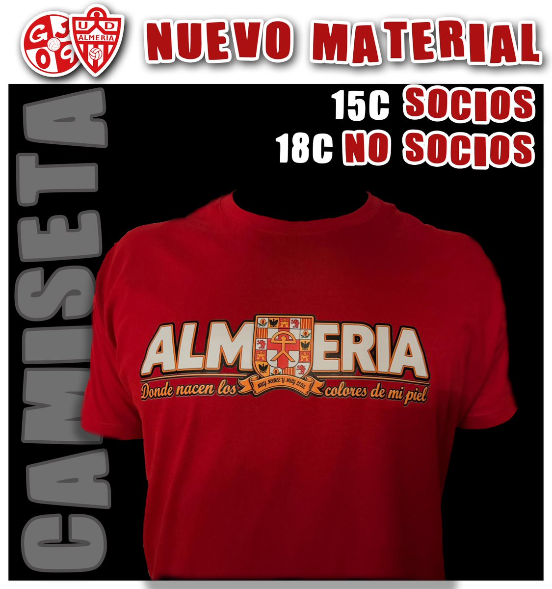 gj09_material's tweet photo. Nueva Camiseta de Grada Joven. 

Disponibles todas las tallas.
Socios: 15€
No socios: 18€ 

Aparte tenemos los gorros y bufandas.

Se hacen envíos
Cualquier duda por privado. https://t.co/Q9ZHJ0hQQl