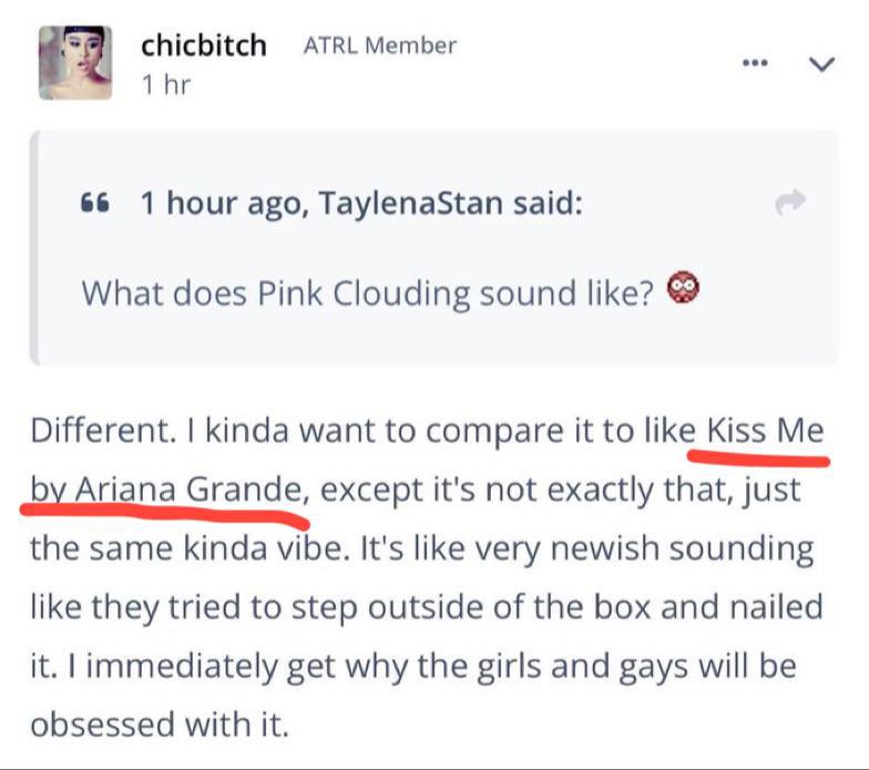 itsarianait's tweet photo. 👀 the insider has used 💋 and 🥀 multiple times to refer to Ariana through “eternal sunshine” and “petal.”

they’ve also used 🧣 to refer to Taylor Swift through her “red” album. 👀 https://t.co/3mB5Gybva2
