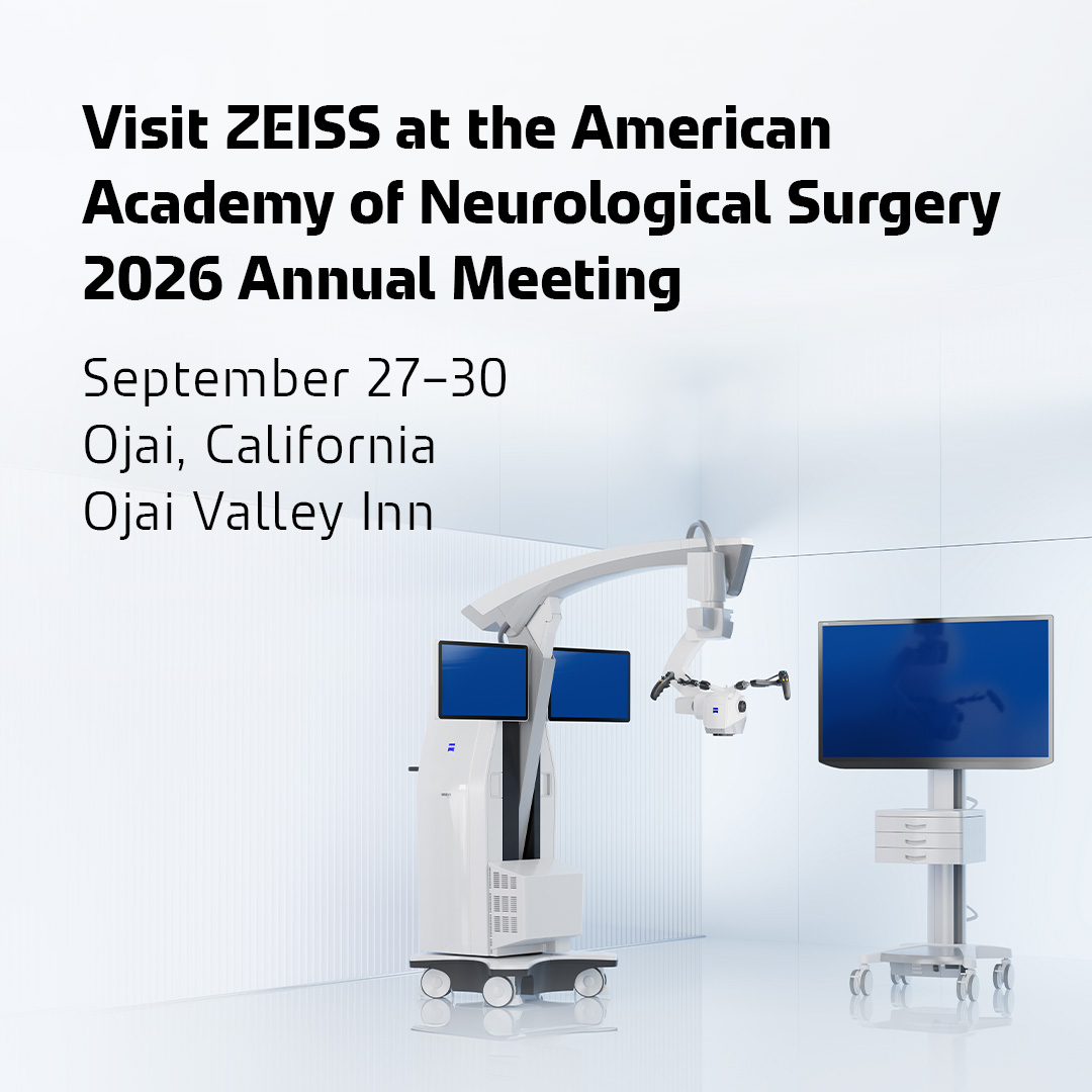 ZEISSmeditec's tweet photo. ZEISS is excited to participate in the #AAcNS Annual Meeting! Stop by and enjoy a video highlighting some of our amazing products: ZEISS KINEVO 900 S, ZEISS CONVIVO, and Surgical Instruments.

🗓️ September 27‒30
📍 Ojai, California

Learn more: https://t.co/JdwMAiGlJy https://t.co/HDMKiPKJeR