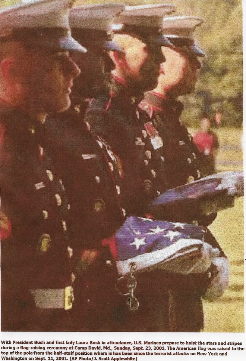 KenLovell75's tweet photo. September 23, 2001... the day we got up.
One of the highest honors of my life was to serve in the Colors Detail that raised our Nation's Colors back to full-staff. https://t.co/FgOEOsmhzt