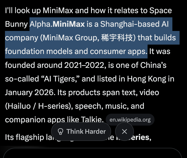 NvertedScott's tweet photo. Should't we be running $MINIMAX their official AI??

It's all over the original tweet.

Ai over all
https://t.co/7O3T9iFkQF https://t.co/t5aPkNZnaM