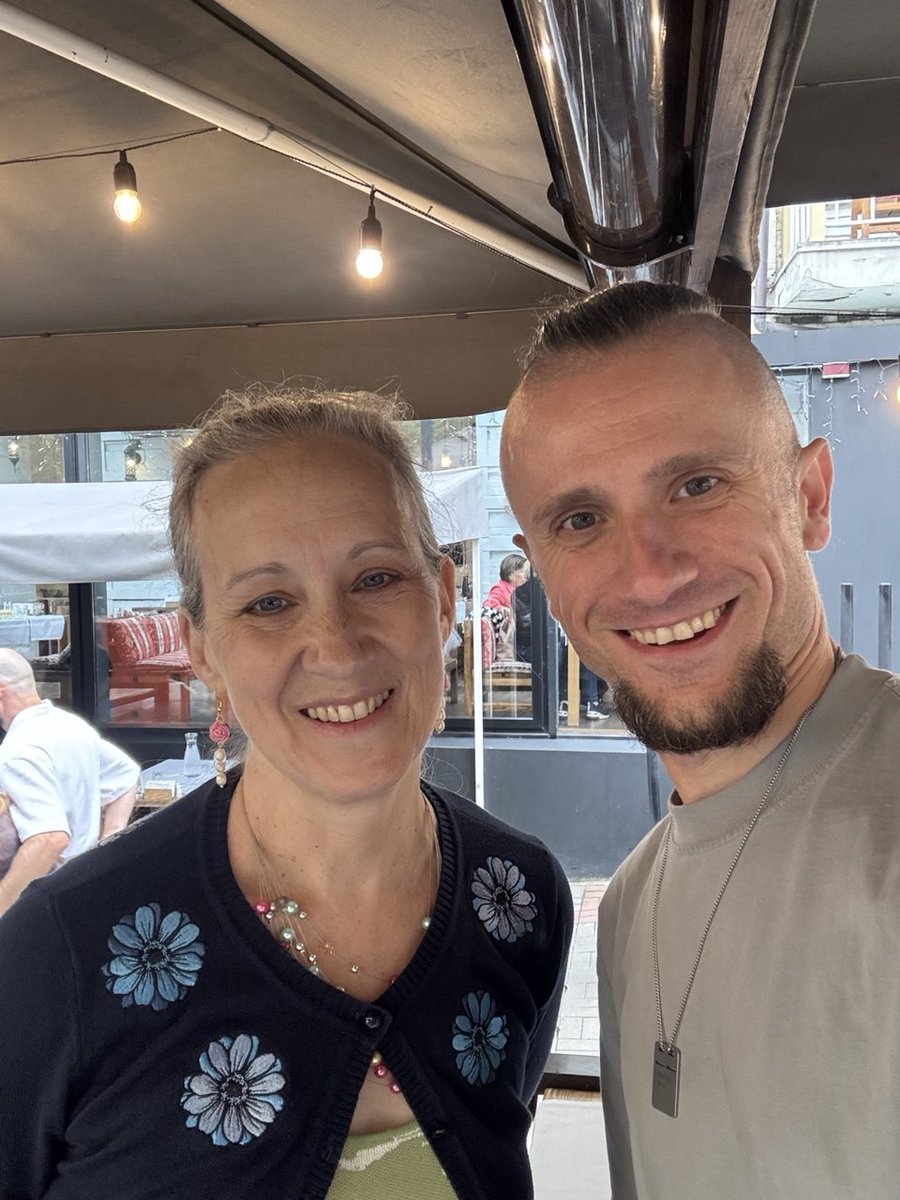 RickTheUkranian's tweet photo. 5161$ We raised on 2 streams of the week of September 14th - 20th! In the photo I’m with Rebecca W. Thank you for having the back of our defenders, Live long and prosper 🖖 https://t.co/qwIa3gi4BT
