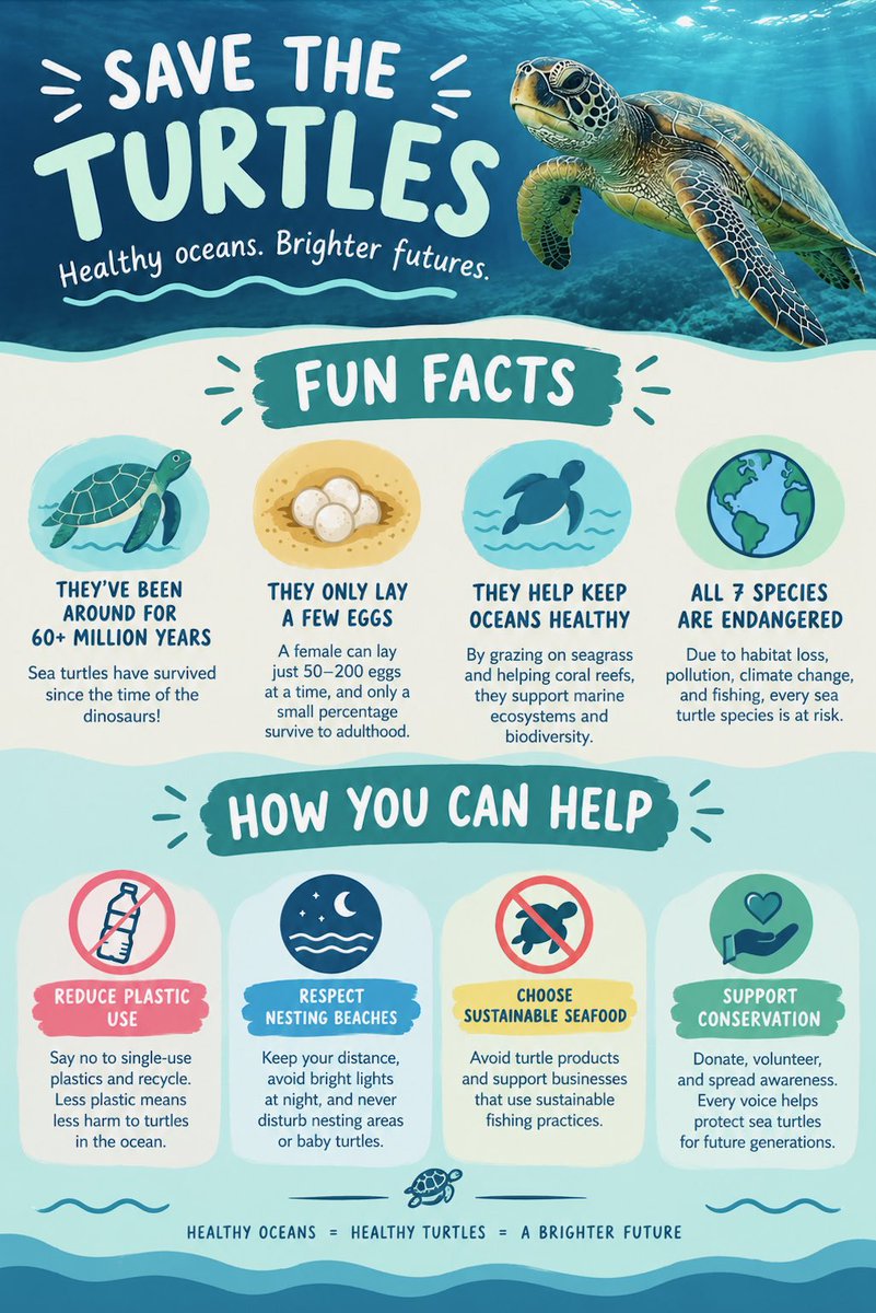Calliesocial1's tweet photo. What can u do to help? #su2412 #savetheturtles https://t.co/h2ATyumqmi