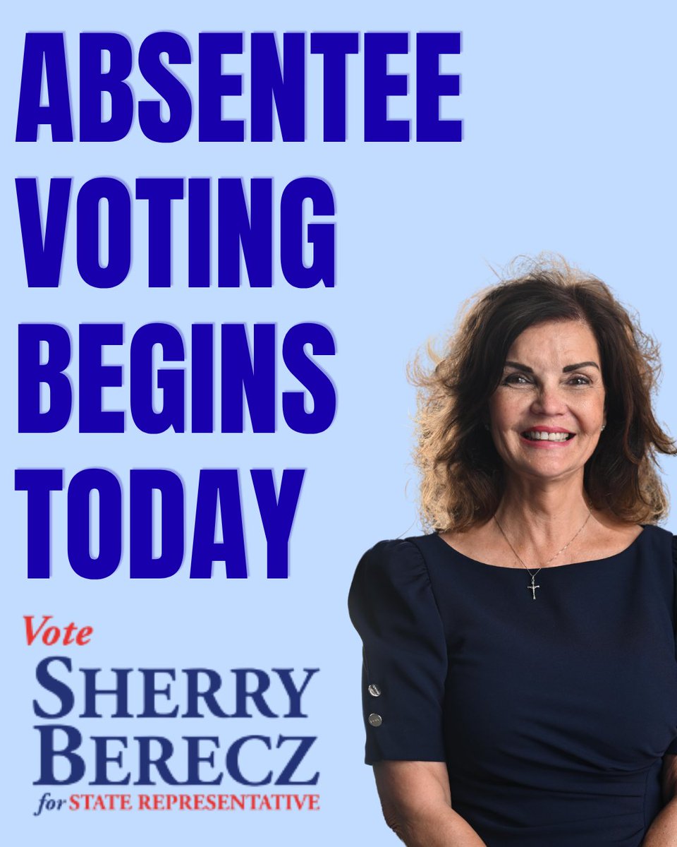 Berecz4Michigan's tweet photo. If you requested an absentee ballot, keep an eye out on your mail! Additional voting information can be found at: https://t.co/Ty3ck9xPLC https://t.co/TO5yLHy1tO