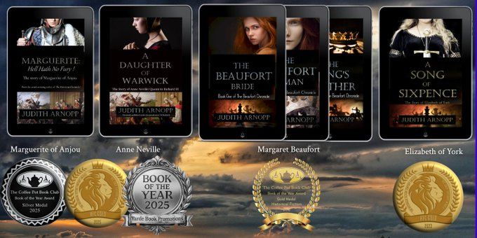 authorrochelle's tweet photo. The War of the Roses series - Margaret Beaufort, Anne Neville, Elizabeth of York and Marguerite of Anjou were key players during the era.

Available on #Amazon 
@JudithArnopp https://t.co/kjQO7INLBE