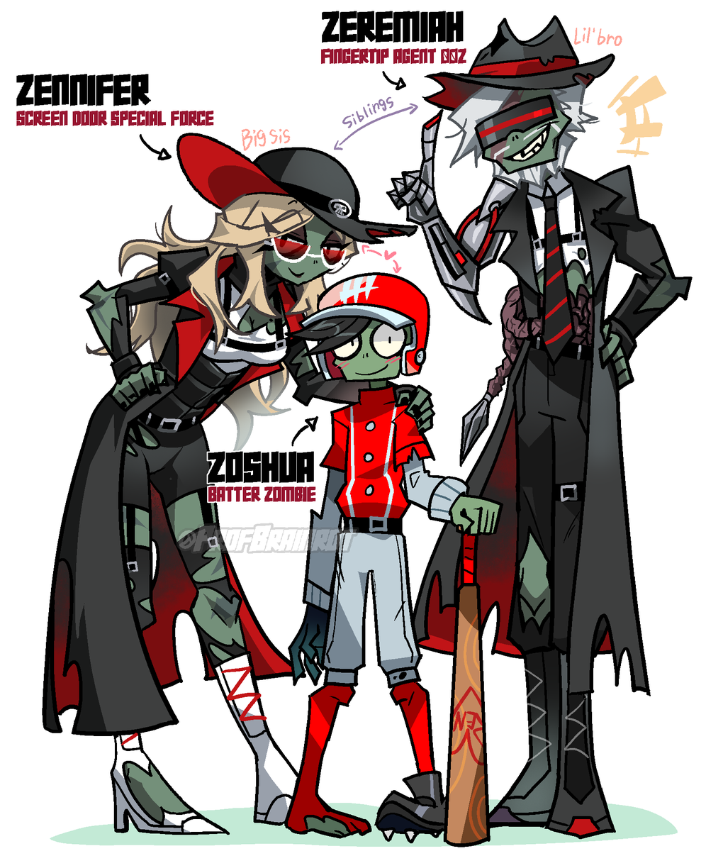Profbrainrot's tweet photo. An undead lovers🧟‍♀️💗🧟‍♂️ (and their third wheel) #pvz #plantsvszombies https://t.co/WGbg1q1j2r