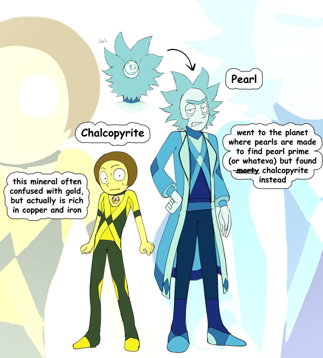 mortyslop's tweet photo. there's rick and morty in every steven universe  or whatever #rickandmorty #su https://t.co/Z3ShxLw0Iy