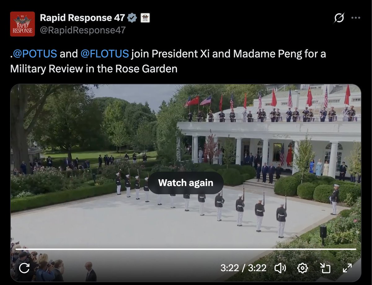 andweknow's tweet photo. Anyone find it interesting that this video length is 322? Skull & Bones number? 
The old guard started the ceremony in this vid and the new guard, Marine Corps Silent Drill team shows they are "silently" taking out the SECRET society. 

Notice 322 on the board... 
- 4th Quarter Patriots. Q

Just my opinion. 
@17Grasshopper @7thDean @Kimberlyrja8 @TheRipCord