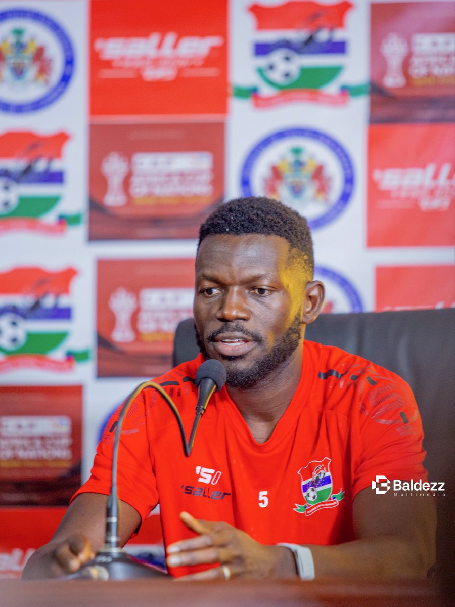 teambaldezz06's tweet photo. 🇬🇲 “Playing for The Gambia means so much to me. Every call-up is a great honour, and I will always give everything I can for my country.”

The Scorpions’ captain, Omar Colley, speaks about the pride, honour, and responsibility of representing The Gambia during the press conference. 🦂

#afconqualifiers2027 
#baldezzmultimedia 
#PressConfrence