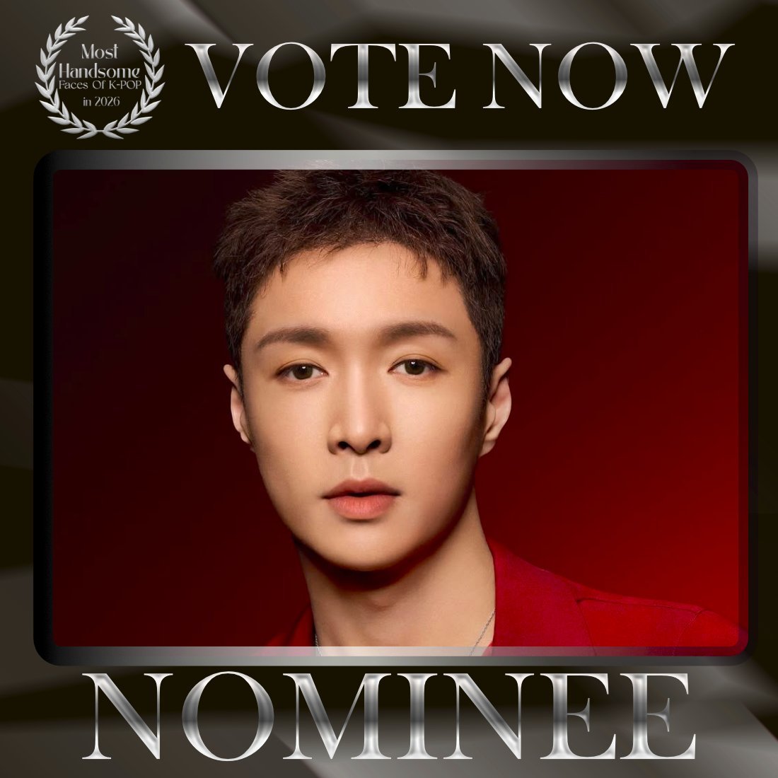 TOP100KPOP's tweet photo. LAY (EXO) is nominated for Most Handsome Faces of K-POP in 2026.

👉 VOTE: https://t.co/KQkXdYXZrL https://t.co/WrfrXllZZQ