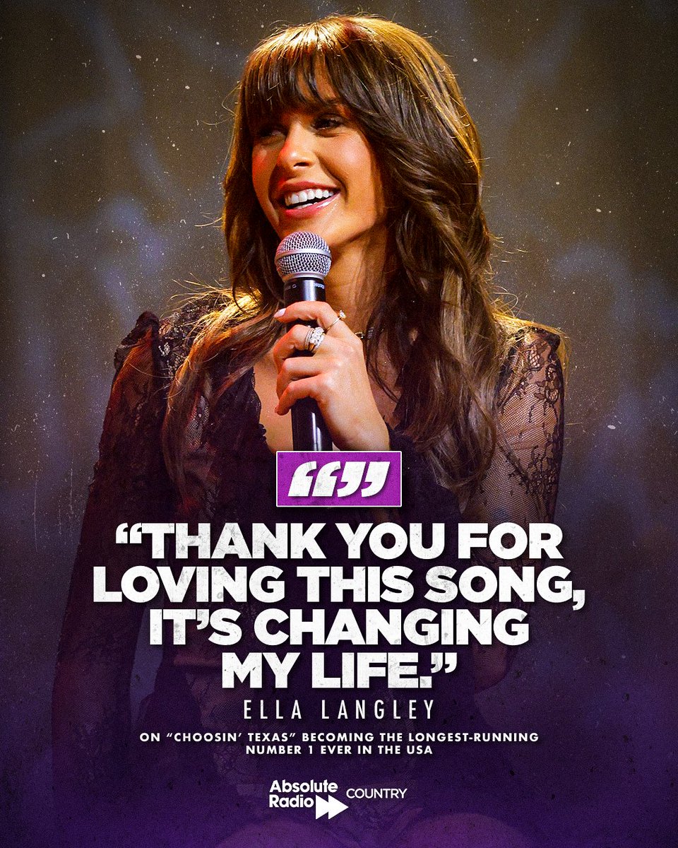 ARCountry's tweet photo. Thank YOU for creating an incredible song @EllaLangleyMsic. 👌

Who else can't get enough of "Choosin' Texas"? https://t.co/NrEYZGrTGO