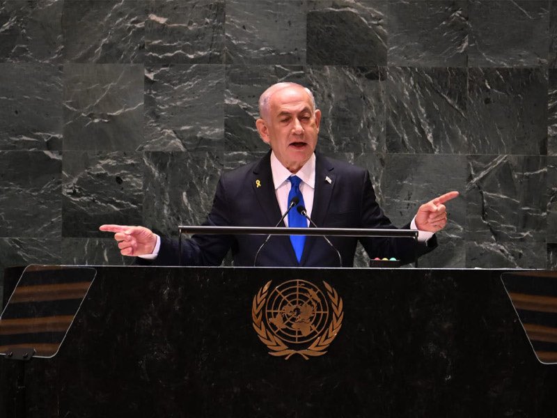 elikowaz's tweet photo. Two things can be true at once. The UN is a corrupt body that has singled out Israel disproportionately for decades while giving a pass to far worse abusers like Iran, Syria, and North Korea.

And no Israeli government has done more damage to Israel's international standing than this one. Netanyahu won't use this stage to repair that damage. He'll use it to campaign for reelection instead.