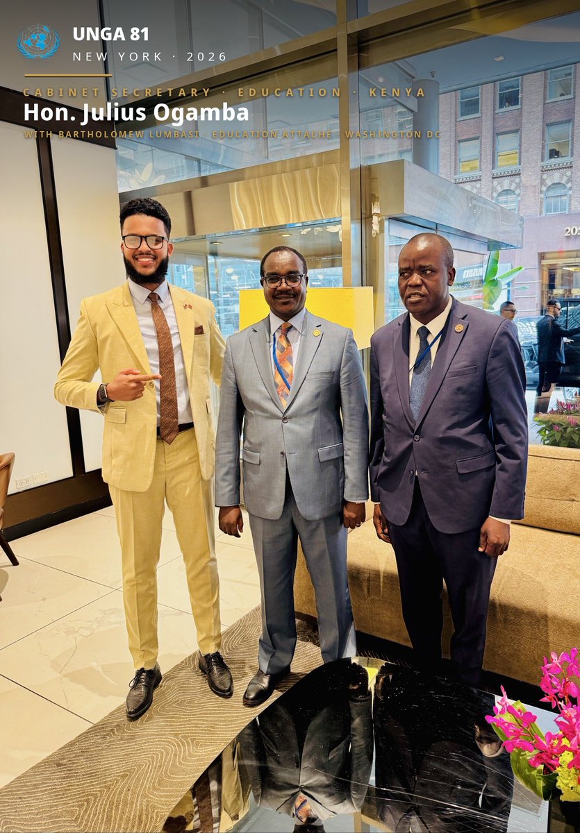 swalehdin's tweet photo. UNGA 81 @UN 🇺🇳 — restoring trust, managing transformation.

On the sidelines: Met CS’s @HonAdenDuale , @HonJuliusMigos , @honkabogo, Amb. @pthigo.
Shared @SafariBucks - cross-border payments across Africa and youth entrepreneurship initiatives.

Tech,diplomacy &amp; impact 🇰🇪 #UNGA81 https://t.co/u5ldSCLSiz