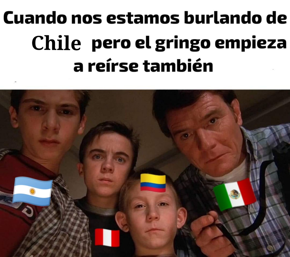 Itskaripriv's tweet photo. Con todo esto de la funa a Francia por burlarse de Chile y todo Latam uniendose nuevamente para defenderlo. No se han dado cuenta lo afortunados que somos de pertenecer a una "comunidad" de países? 😭 No es algo que muchos tengan (como los gringos que nadie los quieren ja) https://t.co/S2oRr6oOtm