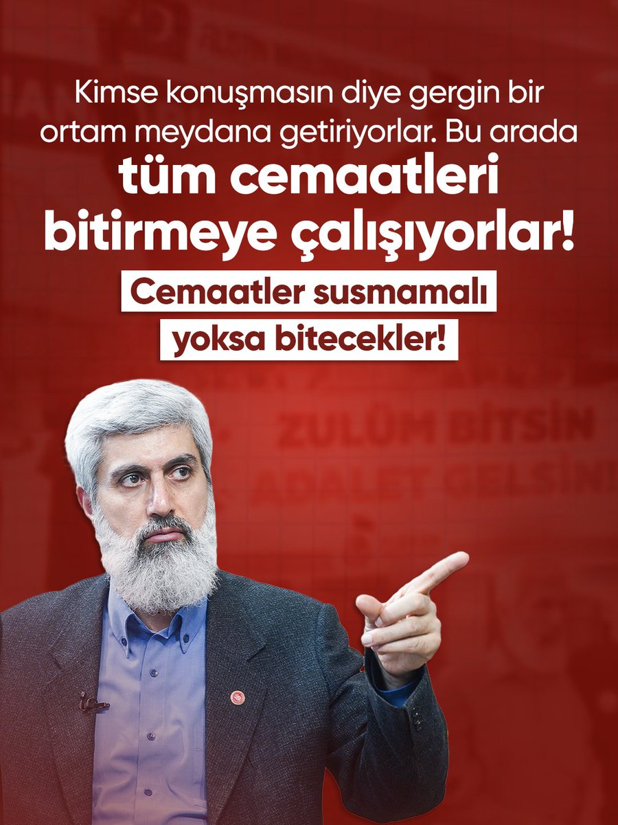 oncu_neslin_hcs's tweet photo. Kimse konuşmasın diye gergin bir ortam meydana getiriyorlar. Bu arada tüm cemaatleri bitirmeye çalışıyorlar. Cemaatler susmamalı yoksa bitecekler!

CemaatleriBitirme Projesi
AkpEliyle CemaatlerBitiriliyor
DinDüşmanı KomiteIşBaşında https://t.co/JpmovNFI6u