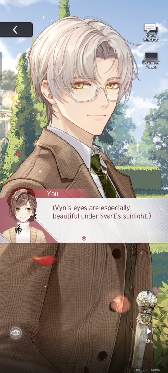 JRealSky's tweet photo. Rosa flirts with Vyn at the end of Episode 17 prt. 2.  I almost for got that this is the main story and not a date from Vyn's cards. https://t.co/akr2bP8NIW