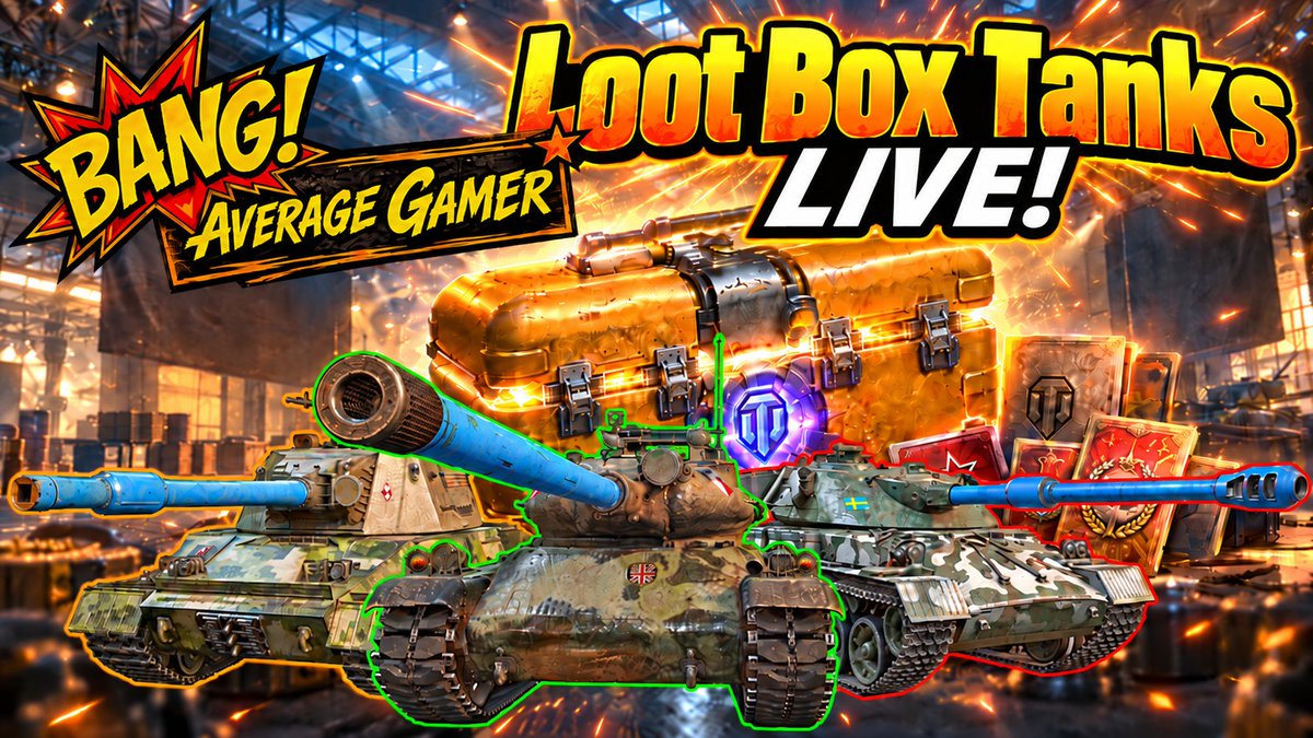 BangAvgTanker's tweet photo. #Worldoftanks #twitch
💥💥L I V E 💥💥
✔️Drops✔️💥 Still not decided? Loot Box Tanks LIVE! play the 3 new Loot box tanks | 24/9/2026🍻ENG/✔️EU✔️/NA/RU🍻
!@skullmember @WorldofTanks @TwitchReTweets @share_stream  @TwitchSharing @Retweet_Twitch @ShoutGamers https://t.co/gjyQsaZr8A
