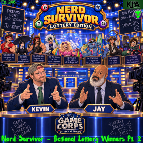 KJandApodcast's tweet photo. We're in the final stretch of our Nerd Survivor lottery edition. Who would  waste the money, misuse it, lose it, or completely screw up their newfound fortune? Let's find out!

Links ⬇️

@PodNationPods #survivor #lottery #Marvel #familyguy #character #fun #KJandAPodcast #fyp https://t.co/1wNzWBrP32