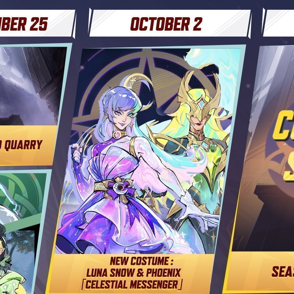 LunaSnow4Fort's tweet photo. 7 DAYS/1 WEEK UNTIL CELESTIAL MESSENGER LUNA SNOW COMES TO MARVEL RIVALS 

GIVEAWAY FOR CELESTIAL MESSENGER SKIN. TO ENTER...

1️⃣Follow @LunaSnow4Fort 
2️⃣Like + Retweet
3️⃣Comment a Luna Snow gif

Winner will be announced on Oct 1st when the skin releases #MarvelRivals #giveaway https://t.co/llF4a3uMV5