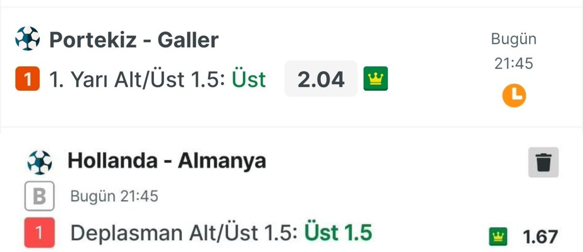 terimtahmin's tweet photo. 🔥 GÜNÜN MAÇ TAHMİNLERİ 🔥

🇵🇹 Portekiz - Galler 🏴
⚽ İlk Yarı 1.5 Üst — 2.04

🇩🇪 Almanya
⚽ Deplasman 1.5 Üst

🎯 2'li Tahmin Kuponu 🔥⚽ https://t.co/Ec5ZTmcmx7