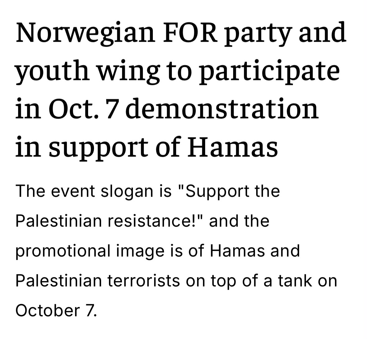 HenMazzig's tweet photo. People aren't planning protests on October 7th because of Israel's response to the massacre.

They're doing it because they support what Hamas did. https://t.co/B16ANmKbdE