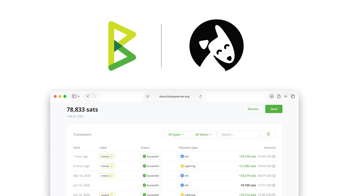 secondhq's tweet photo. 1/ The Bark plugin for @BtcpayServer is now ready for production. It's possibly the simplest way for a business to take self-custodial bitcoin payments (especially Lightning) on their online store, and you don't need to run a Lightning node to do it. https://t.co/ig5Ajx1w5W