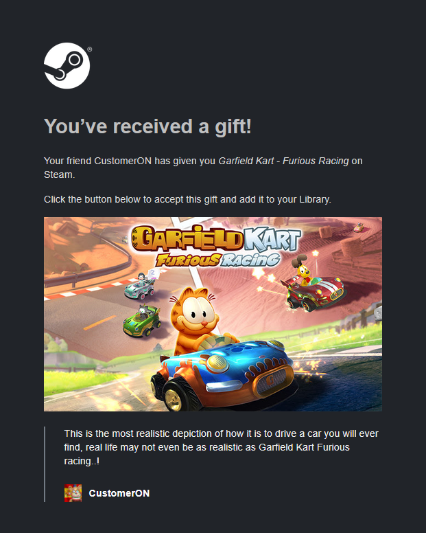 TheRealHatMan43's tweet photo. told oomf I was doing driving lessons and they bought me Garfield Kart, I can't 😭😭 https://t.co/RkYXAZZcTv