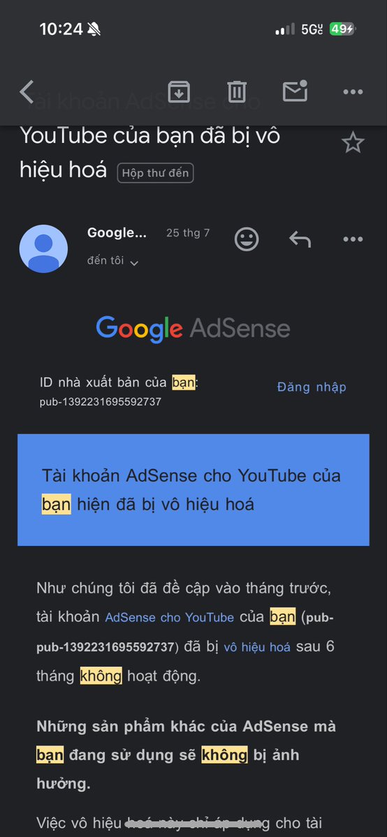 Boyssminh1's tweet photo. @TeamYouTube @MagrethLyatuu2 @TeamYouTube hi 
My YouTube channel was compromised in September 2023. Previously, this channel was linked to my main AdSense account with ID pub-1392231695592737 (Email: trantran5566h@gmail.com). I would greatly appreciate the assistance from TeamYouTube in recovering my channel https://t.co/vpmRBSvqzX
