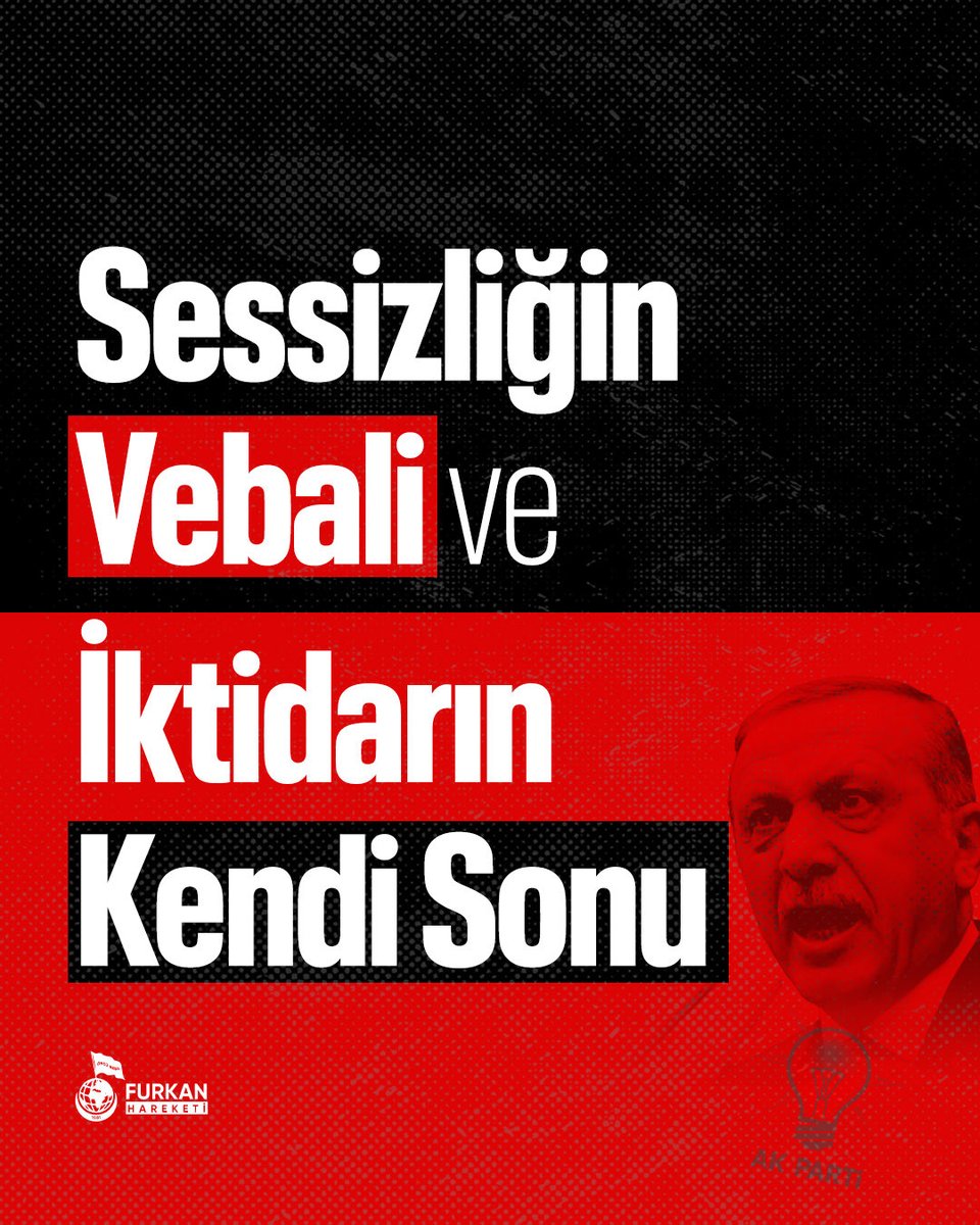 furkanhareketiT's tweet photo. Sessizliğin Vebali ve İktidarın Kendi Sonu

Cemaatler, tarikatlar, gruplar ve hocalar artık şu gerçeği açıkça görmelidir: Evet, muhalif olmak risktir. Ancak bu dinin özünde muhalefet vardır. Alparslan Kuytul Hoca, işte bu özden kaynaklanan muhalif duruşu ortaya koymakta ve bu duruşun beraberinde getirdiği riski göze almaktadır. Ancak tevhidi duruş ortaya koymayanlar, mazlumların yanında yer alıp zalime “zalim” demeyenler de bilmelidir ki ortada büyük bir proje bulunmaktadır ve bu projenin hedefinde yalnızca belirli kişi veya gruplar yoktur. Herkes bitirilmek istenmektedir. Mesele artık yalnızca konuşma veya eleştirme meselesinin çok ötesine geçmiştir. 

Cemaatler, tarikatlar ve hocalar sessiz kaldıkları takdirde sessizce ölüme ve yokluğa mahkûm edileceklerdir.
Bu sessizliğin vebalini kıyamet günü taşıyamazlar.

Eğer bu ülkede bu sessizlik sebebiyle İslami hizmetler zayıflarsa, bunun vebalini taşıyamazlar. 
Üstelik İslamcı olmayan fakat vicdan sahibi insanların dahi cesaretle konuşmaya başladığı bugünlerde, hâlâ korkarak sessiz kalan cemaatler ve hocalar, Allah’a da tarihe de bunun hesabını veremezler.

Son olarak, bu İslam düşmanı projenin uygulayıcısı veya bilerek ya da bilmeyerek sahipleneni durumunda olan hükümet mensupları şunu unutmasın:

Bu operasyonlar, sizin elinizle sizi de bitirme operasyonlarıdır.
Din düşmanları, cemaatlerin AKP eliyle bitirilmesini ellerini ovuşturarak seyretmektedir.

Çünkü biliyorlar ki bu şekilde kendilerine iş kalmamaktadır. AKP eliyle cemaatler bitirilirken, cemaatlerin bitirilmesiyle birlikte AKP de hızla erimeye başlamaktadır. Ve günün sonunda, milyonlarca insanı etkileyen operasyonlar vesilesiyle bir taşla binlerce kuş vurulmaktadır.

CemaatleriBitirme Projesi
AkpEliyle CemaatlerBitiriliyor
DinDüşmanı KomiteIşBaşında