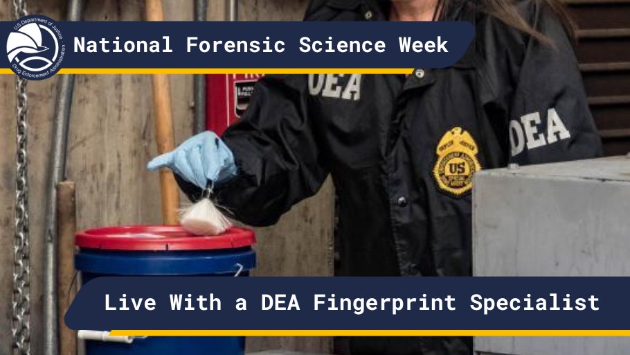 DEAHQ's tweet photo. 🚨We are LIVE!🎥

Join us now on LinkedIn Live to hear from a DEA Digital Forensic Examiner! #DEAForensics #ForensicSciencesWeek
https://t.co/u2Kla918Zn
@TheJusticeDept https://t.co/rmWRGFGeAt