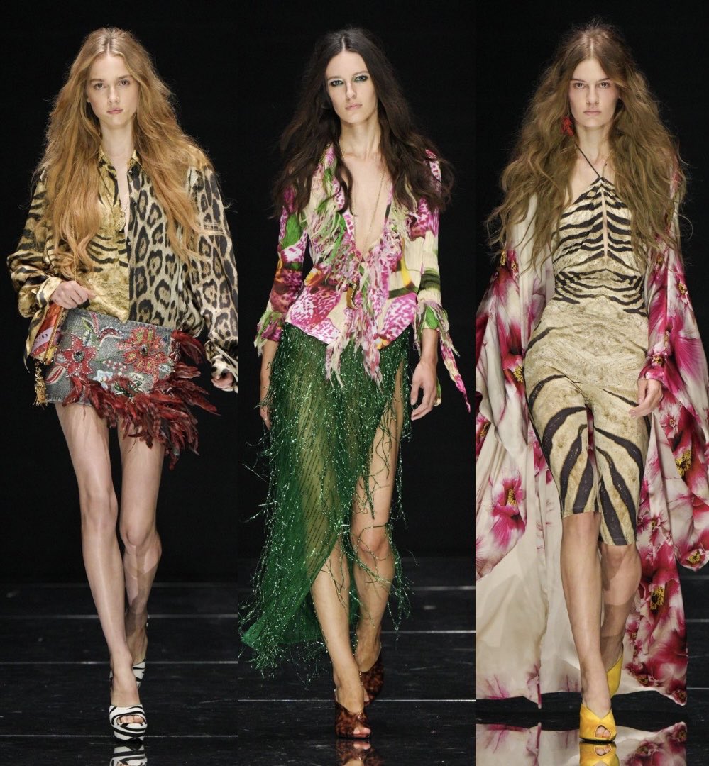 Lesflappers's tweet photo. Roberto Cavalli SS27 ready-to-wear https://t.co/5c8rtiiQAr