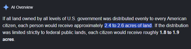 LingoEgo's tweet photo. @realDonaldTrump should still bribe people to vote for Republicans. Except it should be at least 2 acres of government controlled land instead of $5000. Taking land away from the government and to private individuals would be a massive win. https://t.co/m69pqUJOiW