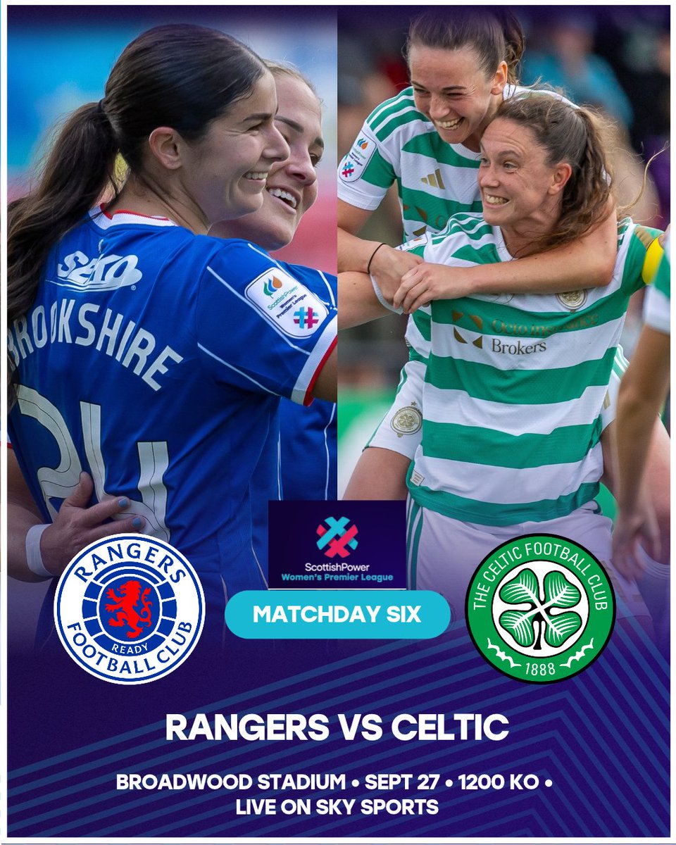 SWPL's tweet photo. 48 hours to go until MD6 of the @ScottishPower Women's Premier League is go!

@RangersWFC face @CelticFCWomen at Broadwood LIVE on @SkySports! 

Ticket info and more is on our match centre: https://t.co/ouYA9jItOV https://t.co/Z0wF9BMvwG