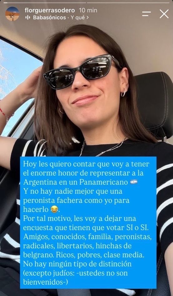 EsTendenciaEnX's tweet photo. ''Excepto judios'':
Porque La Asociación de Pádel Argentino decidió apartar preventivamente de la delegación nacional a Florencia Guerra Sodero por sus dichos sobre la comunidad judía https://t.co/j45NHzJ707