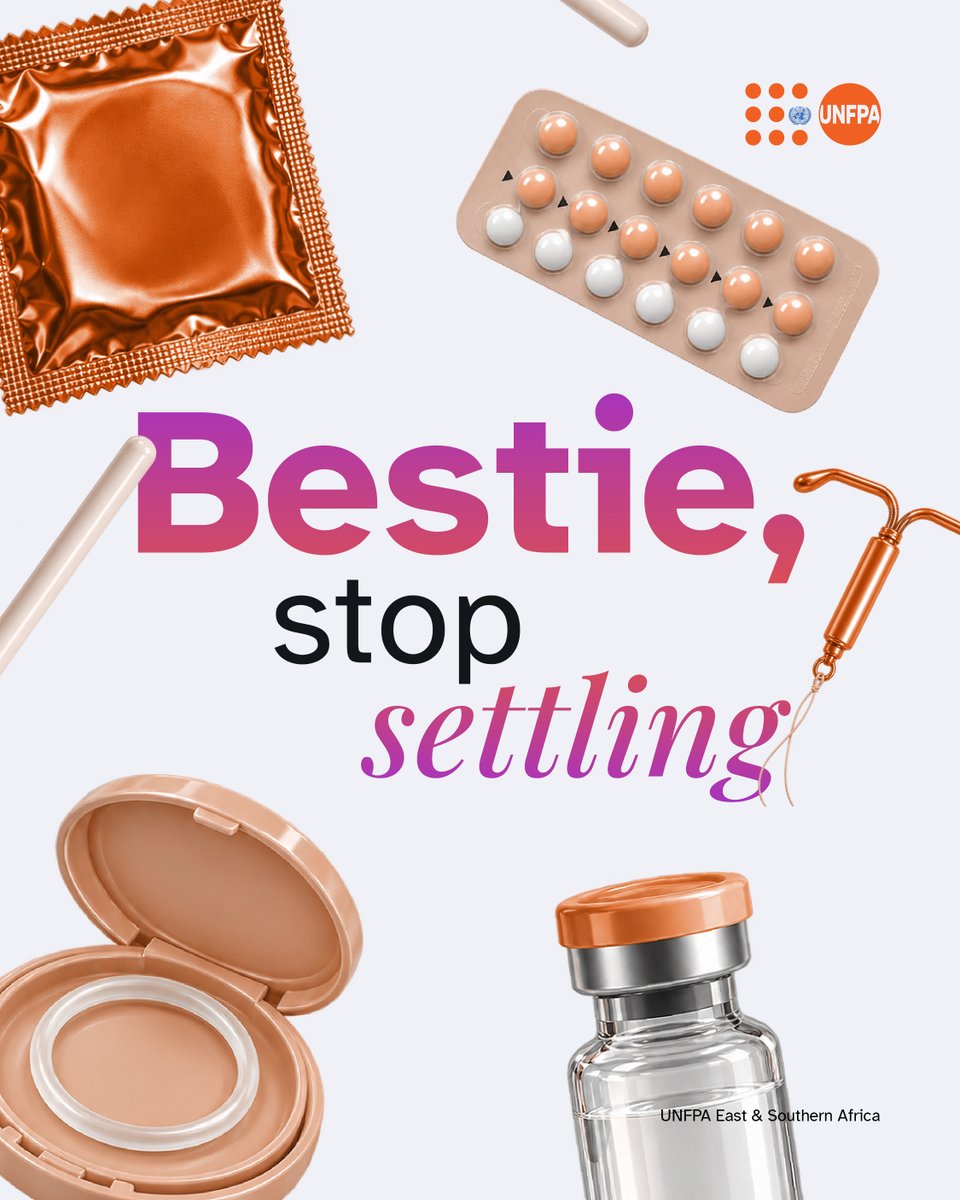 UNFPA_ESARO's tweet photo. Having choices = healthcare + bodily autonomy. When someone gets to decide if &amp; when to start a family, entire futures open up. That's why @UNFPA works to make sure rights, access, and care reach every community, especially young people.

#WorldContraceptionDay #BodilyAutonomy https://t.co/b9FPidHLjf