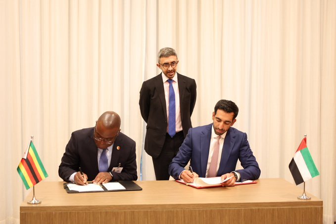 CdeTrababalas's tweet photo. Diplomacy should bring opportunities home, and that is what makes the Zimbabwe-UAE relationship interesting. 🇿🇼🤝🇦🇪 More investment, more trade and more markets , exactly the kind of partnerships we need as we push towards Vision 2030. #NDS2 https://t.co/pgsnEhQFN4
