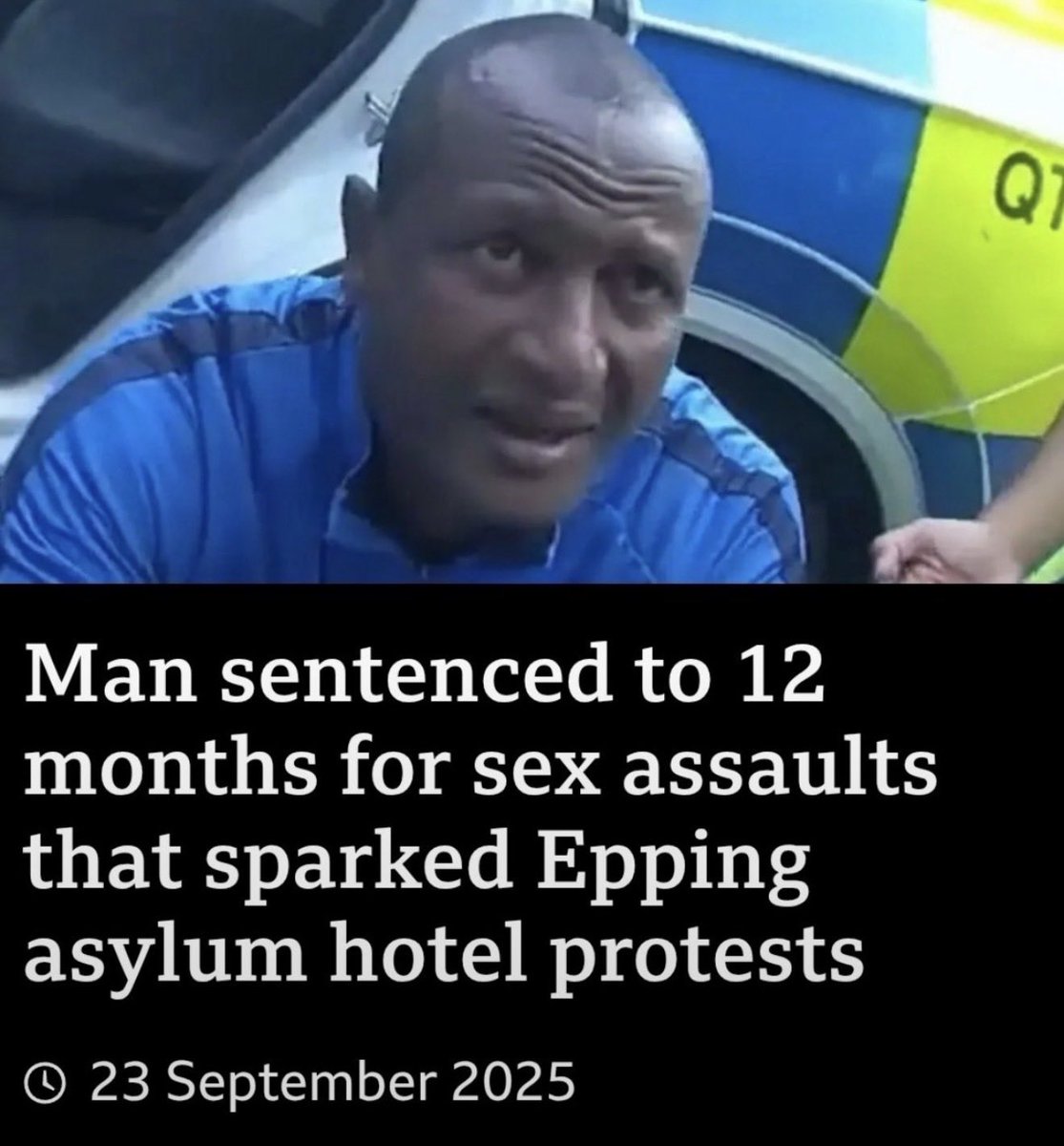 PatrickChristys's tweet photo. It’s right that a man has faced criminal prosecution for throwing a plastic bottle and swearing at police. But he got two years while an actual illegal migrant child sex offender got 12 months, was released by mistake then paid to go back to Ethiopia. https://t.co/gBszzEUL4d