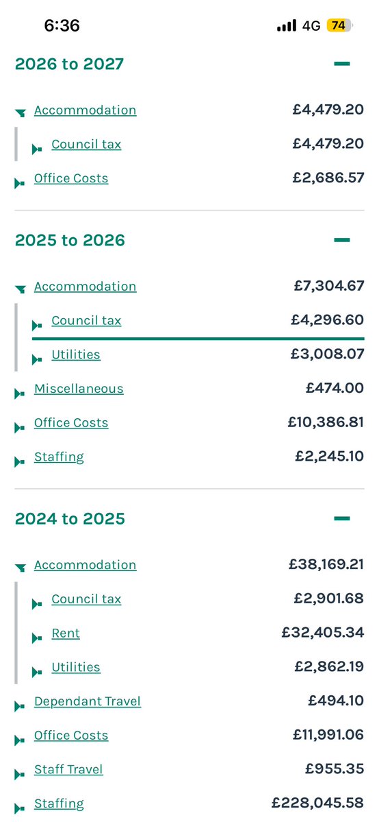 Yozza92's tweet photo. @Conservatives Just going to leave this here and see if you can guess who's expenses they are that TAXPAYERS have paid for will give you a clue her first name begins with K 🙃🙃🙃🤡 https://t.co/BJ1QVrk4mf
