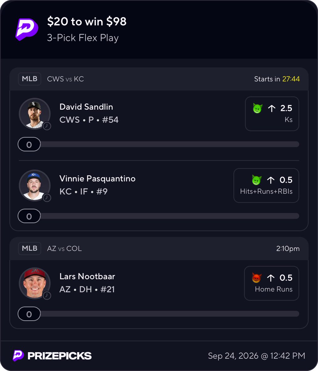 LineSportsPicks's tweet photo. BASEBALL 🤝 THURSDAY NIGHT FOOTBALL 🔥

Nootbaar to go yard? 👀💣

Slips below 👇 Which leg are you watching?

#PrizePicks #MLB #TNF https://t.co/olYc9jUz08