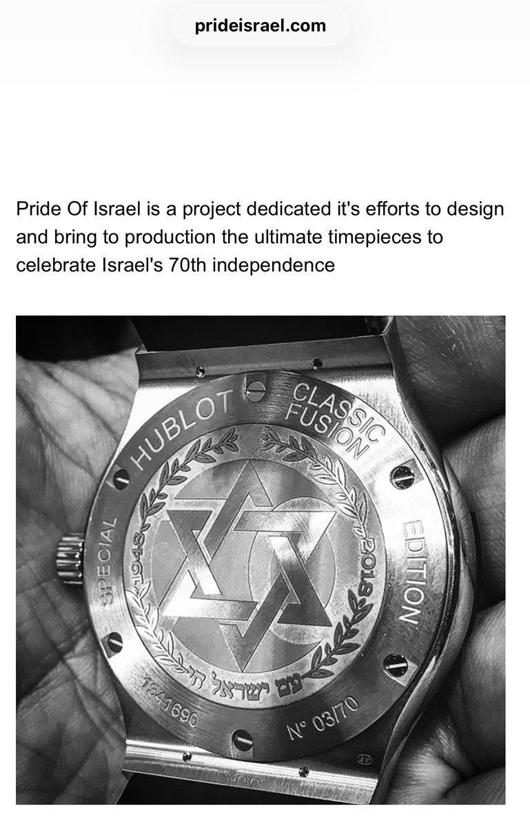 Shade_Crave's tweet photo. 🚨BTS’ Jungkook attended a Hublot event today.

Hublot previously released an Israel 70th Anniversary watch in partnership with Pride of Israel, whose project stated that proceeds would support IDF soldiers and their families. https://t.co/KO9lXaEFzi