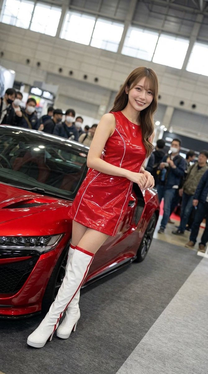 HINANO11234081's tweet photo. カスタムカー展、初日から会場はすごい人出です。
こんにちは、凛です。

サイハイブーツで歩き回る足取りも、今日はまだ軽い方だと思います。太陽の光が差し込む時間帯は、展示車もいつもより輝いて見えるんです。

今日もXを見て来てくれたフォロワーさんに会えて、すごく嬉しかったです。
声をかけてもらえるのが、一番の元気の源なんですよ。会場の熱気に、凛もつられて笑顔が増えていきます。

夕方まで、あと少しだけ元気に頑張りますね✨

#桐谷凛 #展示会コンパニオン #カスタムカー展