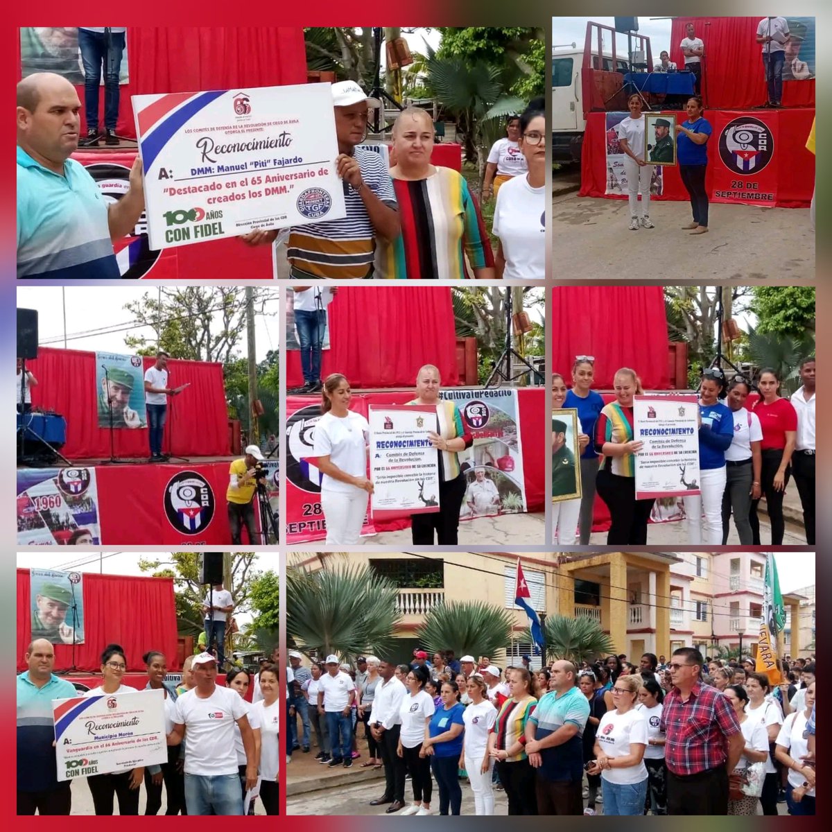 JHGcasanova's tweet photo. El consejo popular Turiguanó en el municipio de Morón,fue sede del acto provincial  por el aniversario 66 de los CDR. ¡Muchas felicidades a los cederistas avileños!. 
#LatirAvileño #SinPerderUnDía #LatiendoConFidel  @DiazCanelB @DrRobertoMOjeda @PartidoPCC https://t.co/jxc3uBxBU6
