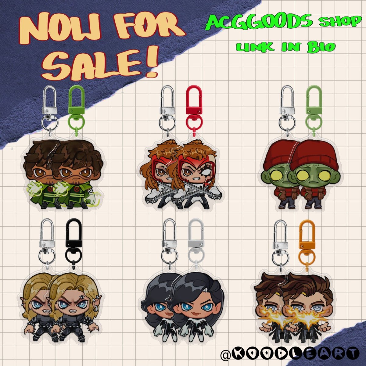 koodleart's tweet photo. TODAY UPDATE! Rictor, Shatterstar, Leech, Wild Child, Aurora and Chamber are all on my shop now! https://t.co/bIllycbUrz