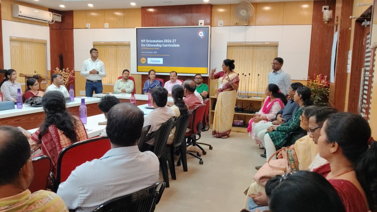 PSSOdisha's tweet photo. A three-day Master Trainer (MT) Training on Aspirational Council Kridangan (Citizenship Skills) was successfully completed at the SITE, Bhubaneswar.
#AspirationalCurriculum #PMShriSchools 
@SMEOdisha @OSEPA_Official @MagicBusIndia @abfoundationind https://t.co/P0RAcb5zsb