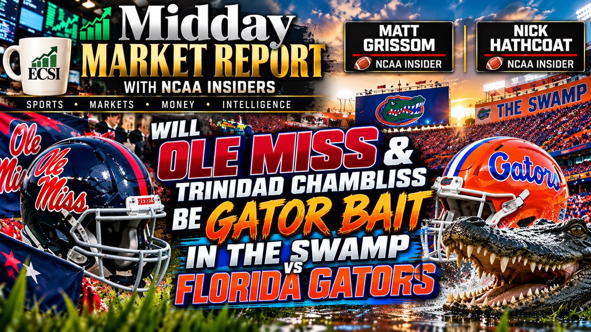 ECSportsInvest's tweet photo. Thursday, September 24th

10am eastern #BreakfastBankroll live from the MECCA NYC with Matthew George @MG28_Sports 
11am #MiddayMarketReport with NCAA Insiders Matt Grissom @mgrissom @Theinsiders & Nick Hathcoat @nhathcoat413 @InsidersFB 

Powered by @ECSportsInvest @EcsiMediaGroup 

Sponsored @WagerWire