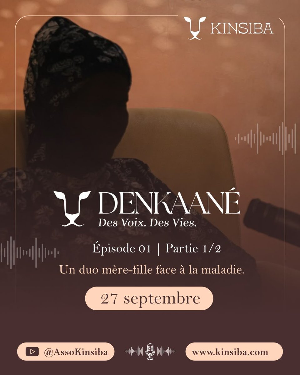 kinsibasso's tweet photo. Une mère et sa fille, confrontées au cancer au même moment.

Deux parcours intimement liés par la maladie, l’amour et l’épreuve.
Retrouvez la première partie le 27 septembre sur YouTube : @AssoKinsiba

DENKAANÉ — Des Voix. Des Vies.

#DENKAANÉ #KINSIBA #CancerSansTabou https://t.co/1z2kN9eLQv