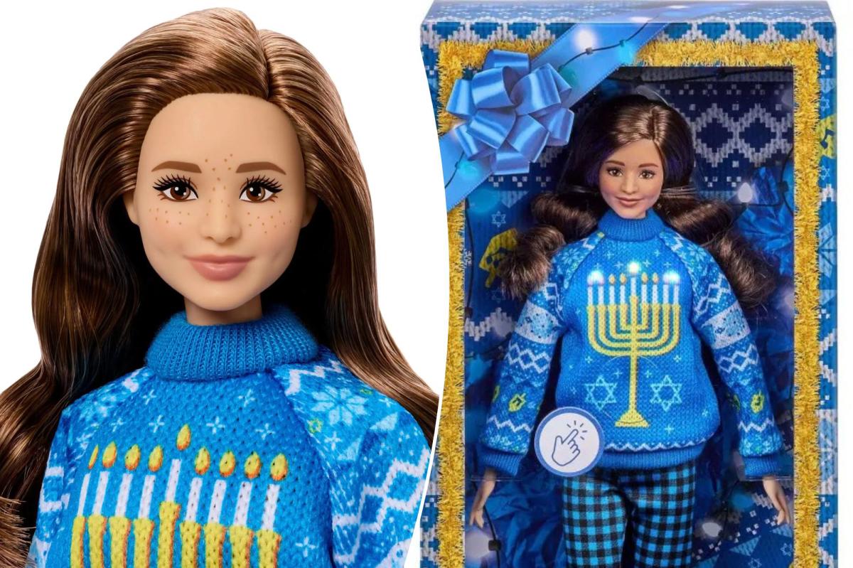 nypost's tweet photo. First-ever Hanukkah Barbie sparks both outrage and excitement with 'beautiful' big nose: 'She deserved better' https://t.co/eCNVneCxaI https://t.co/ixyYoMG1nE