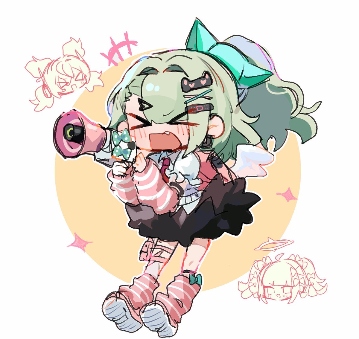 zzz_0698's tweet photo. 💚📢🪽✨️
#zzzero #妄想絵ンジェル #千夏 https://t.co/SW0f8HpGNW