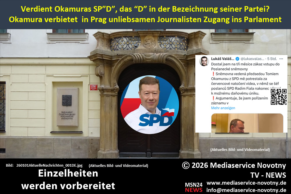 MSNovotny's tweet photo. 1/
Das D steht für Demokratie, anders als beider tschechischen SP"D".
Nach dem zwei Journalisten, des in Tschechien erfolgreichsten Nachrichtenportals https://t.co/efU13EH76E im Parlament kritische Fragen einem Abgeordneten der pro russischen Partei SP“D“ dessen Chef Tomio https://t.co/6ppXhzvfZz